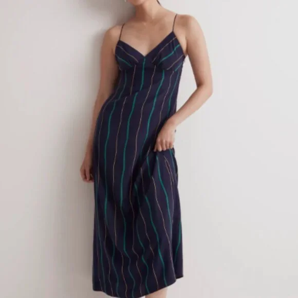 Layton Midi Dress in Stripe (Madewell) - Size 4 - Picture 3 of 3